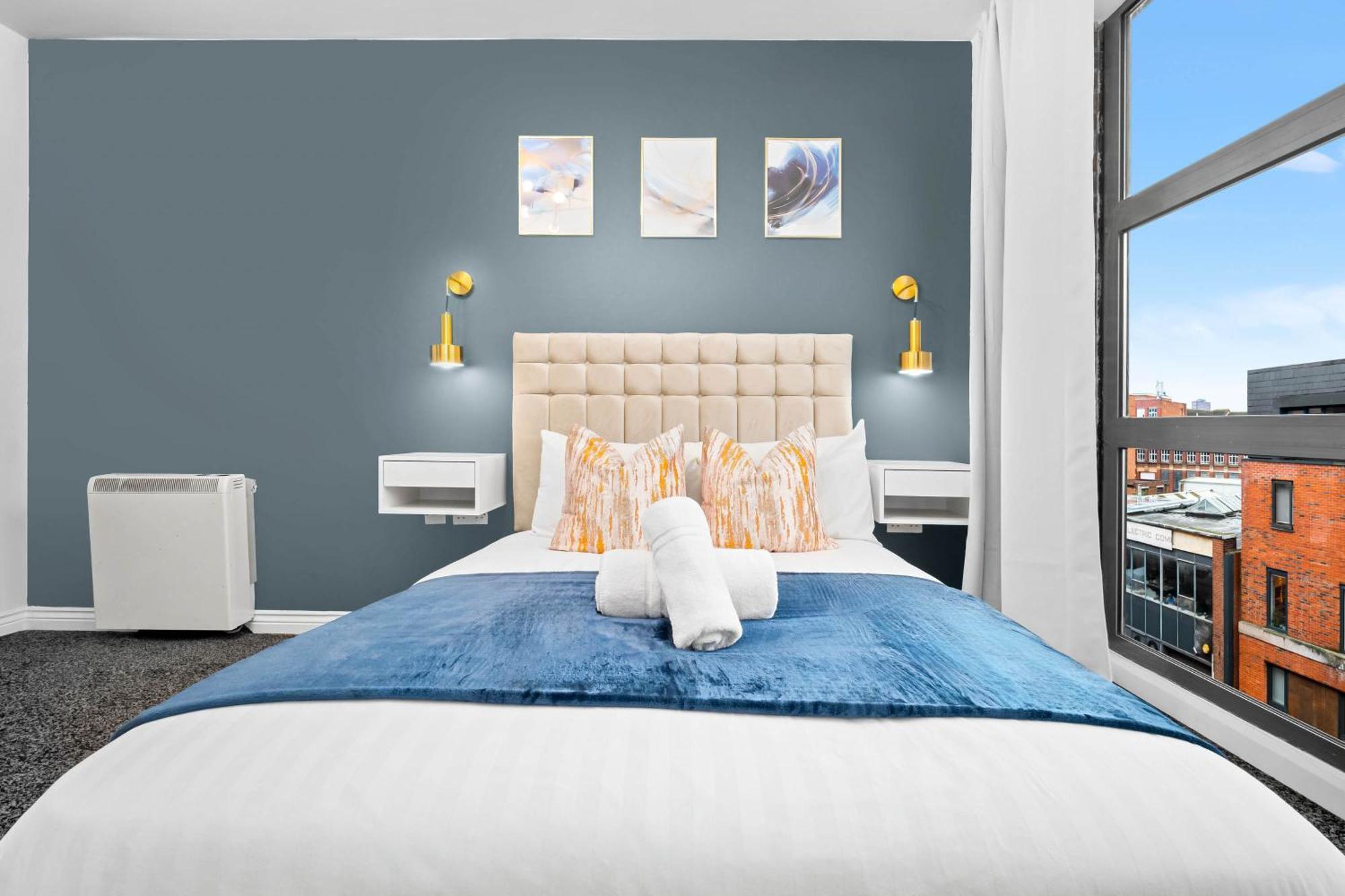 Luxury Two Bedroom Apartment - City Ceentre - Balcony - Jq - Netflix & Wifi - 11B Birmingham Dış mekan fotoğraf